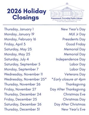 Holiday Closing